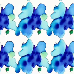 watercolor pattern in blue and green tones