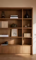 this is a photograph of an interior book shelf