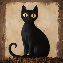 a close up of a cat with large eyes