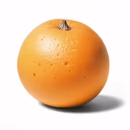 an orange with one slice still attached to the end of the orange