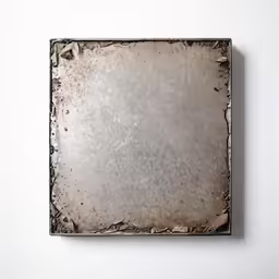 a metal frame is mounted on a wall