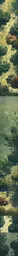 abstract photograph of green and brown skies, green water, and clouds