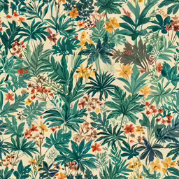 an image of a pattern with flowers on a white background