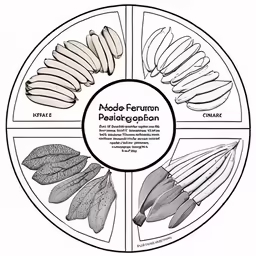 the five main types of plantain in this graphic