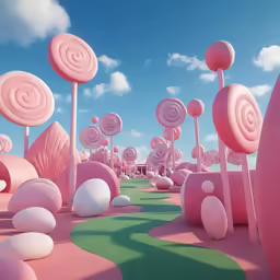 candy land is made up of a single cloud