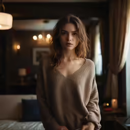 there is a woman that has her hands on the hips