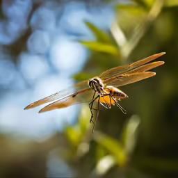 a insect on top of a green plant