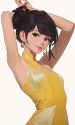 an animated character of a woman in yellow