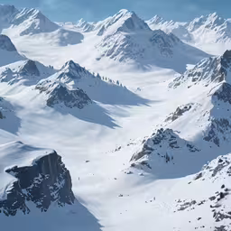 this photo shows a mountain range that looks like it