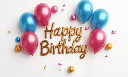 a photo of balloons that say happy birthday