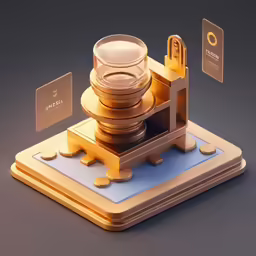 an abstractly designed object, consisting of a large device with a stand for glass plates and another device with the same part to carry