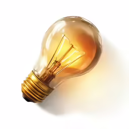 a light bulb that has a small hole in it