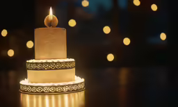 there is a birthday cake on the table