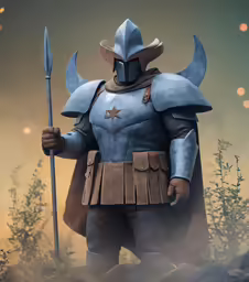 an image of a man in armor with a sword