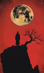 an image of a man standing at the top of a cliff