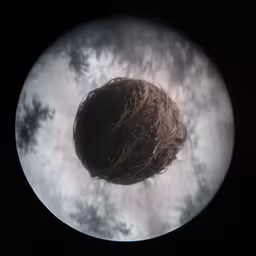 a close up of an object in the sky