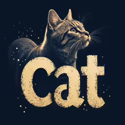 a cat with a caption that reads cat
