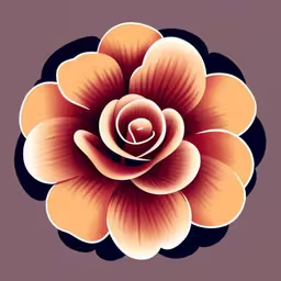 a flower designed in the shape of a rose,the top view of an orange flower,a large flower in the shape of a rose,an image of an orange flower on a gray background,a close up photo of a flower