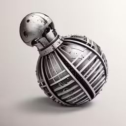 a small, metal object that has been designed
