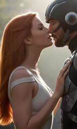 an image of two people that are kissing