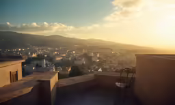 there is a view of a small city