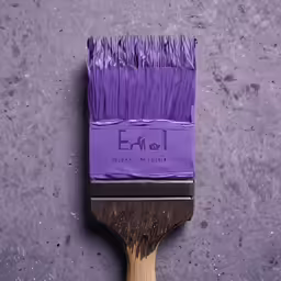 a large purple brush with long bristles