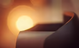 an abstract photograph of a bright light in the background