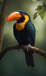 a colorful bird sitting on top of a branch