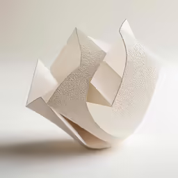 a white vase that is very unusual