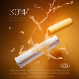 this advertisement features a yellow tube with yellow liquid