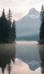 an image of a body of water surrounded by trees