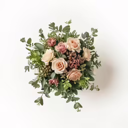some flowers are on top of some greenery