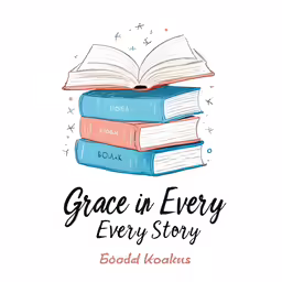 two books sitting on top of each other with text grace in every