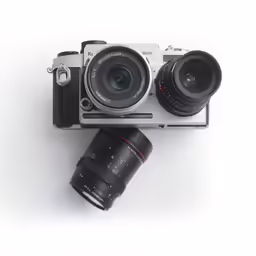 a camera, a mirror lens and a small body of electronics