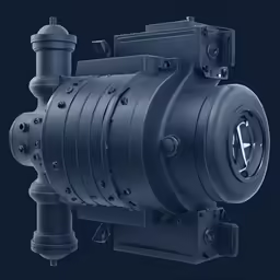 an image of a very large metal engine