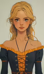 the art is in progress to create the female character