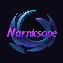 the name of a brand with a black background