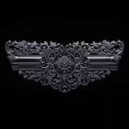 a dark background with a silver buckle on it