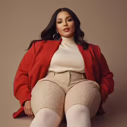 an image of a woman in high heels sitting