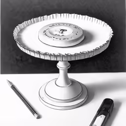 a white plate sitting on top of a table with a knife