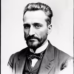 a man with a very messy haircut posing for a portrait