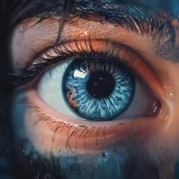 close up photo of an eye