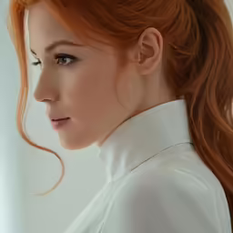 an image of a woman looking straight ahead