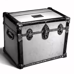 a box with two handles and handle bars, on white background
