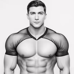 a young man wearing underwear and posing