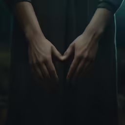 two hands that are standing next to each other