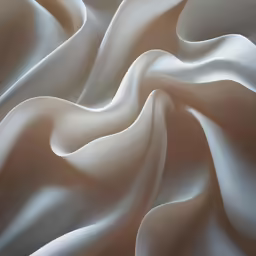 white silk fabric with folds in the background