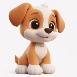 a cute little puppy that is sitting down