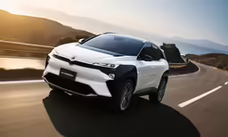 the exterior of the 2019 bmw e - tron on a road