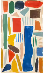 abstract artwork made of various colors of paints